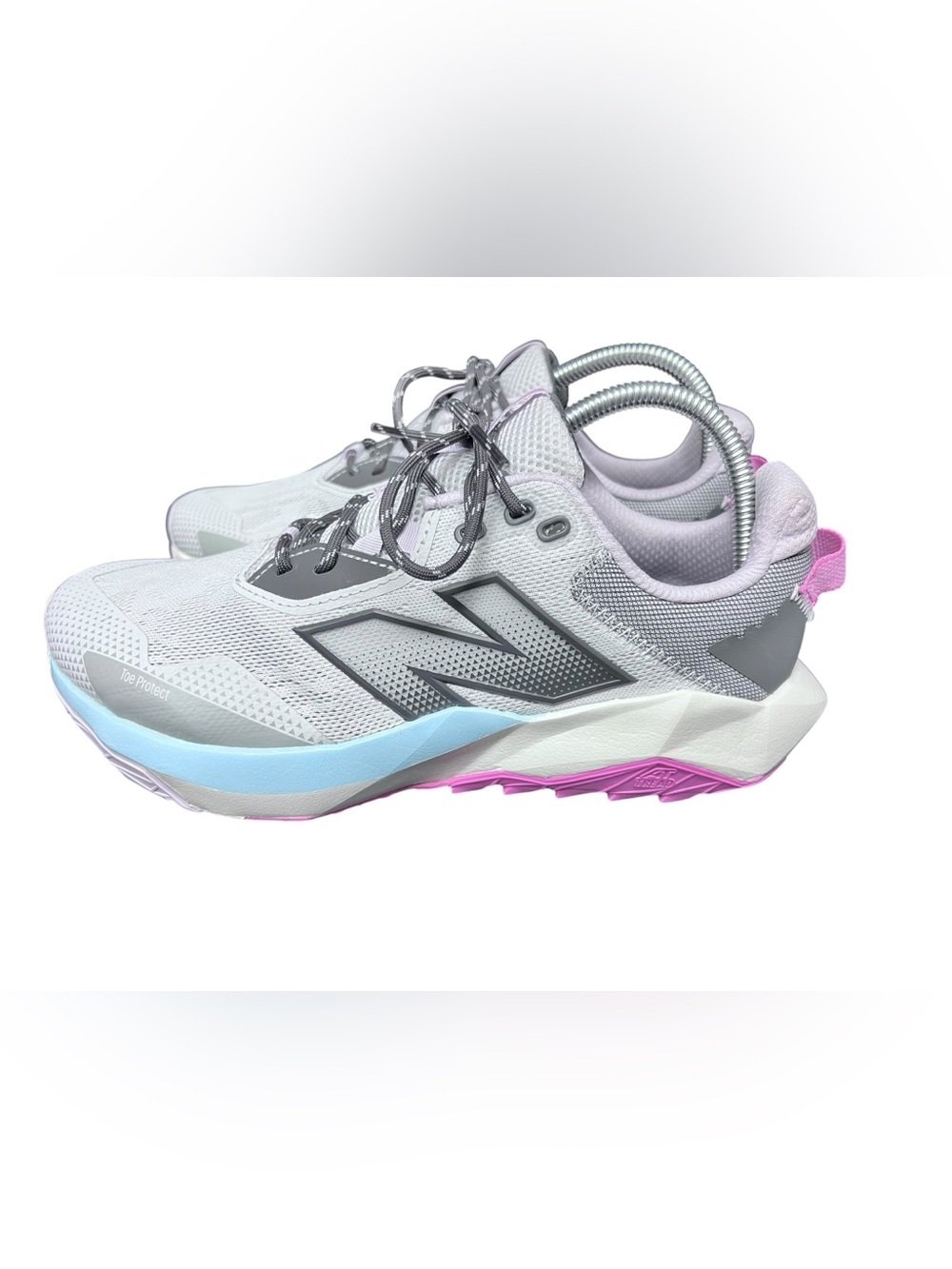New Balance DynaSoft Nitrel v6 Gray Pink Athletic Hiking Trail Sneaker Womens 10 - Picture 2 of 6